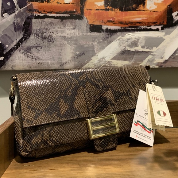 NWT DIVINA FIRENZE LEATHER BAG - Picture 4 of 11